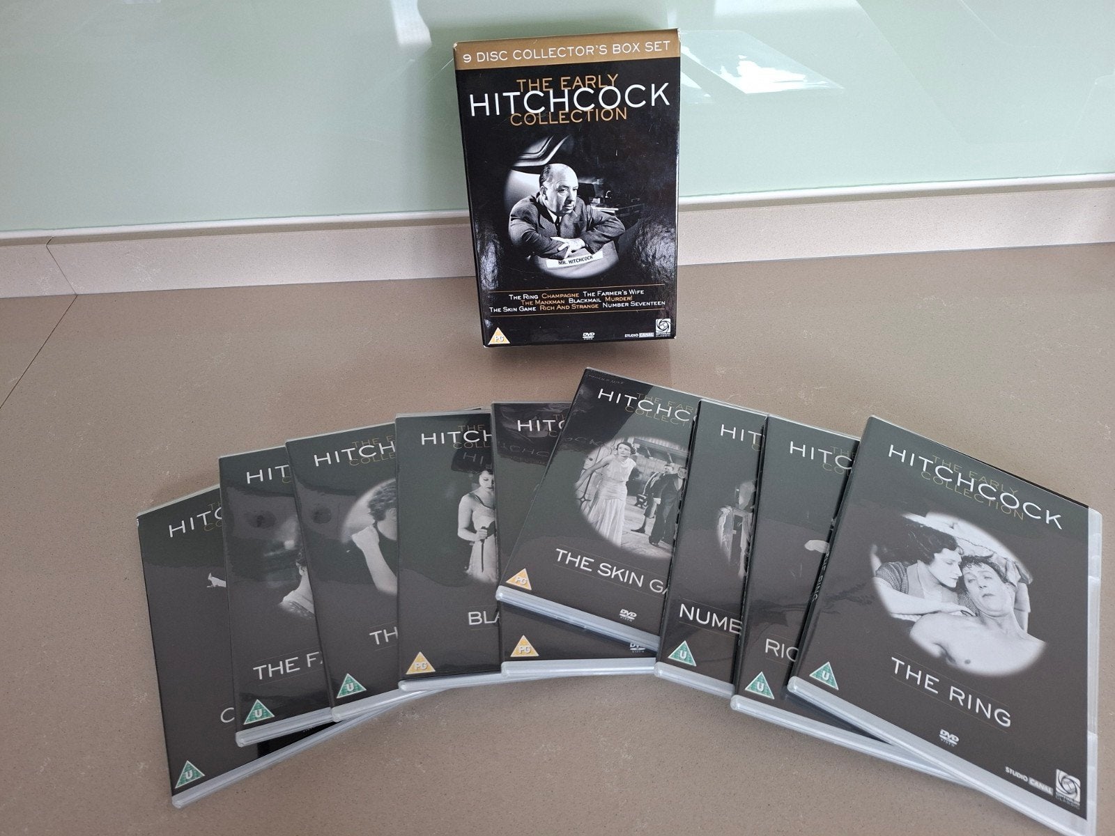 Alfred Hitchcock Collector's Box Set - 9 DVD's, Psychologische thriller, Engels, Nederlands, Ophalen of Verzenden