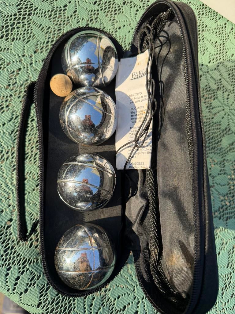 Luxe Jeu de Boules setje, Sport en Fitness, Ophalen, Zo goed als nieuw, Bal