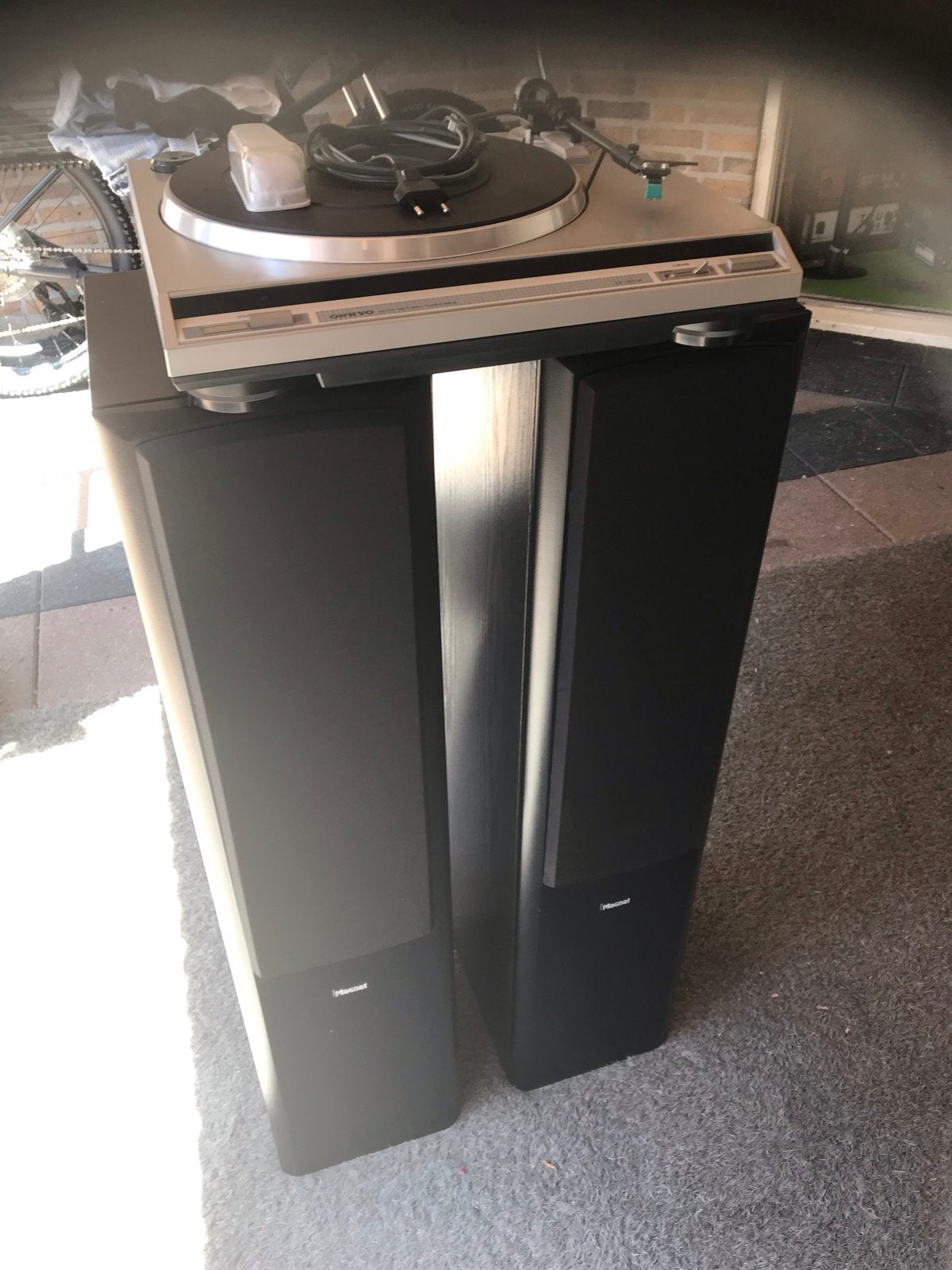 Onkyo CP-1007A Platenspeler met JVC AX-11 Versterker en Magn, Automatisch, Zo goed als nieuw, Platenspeler, Ophalen