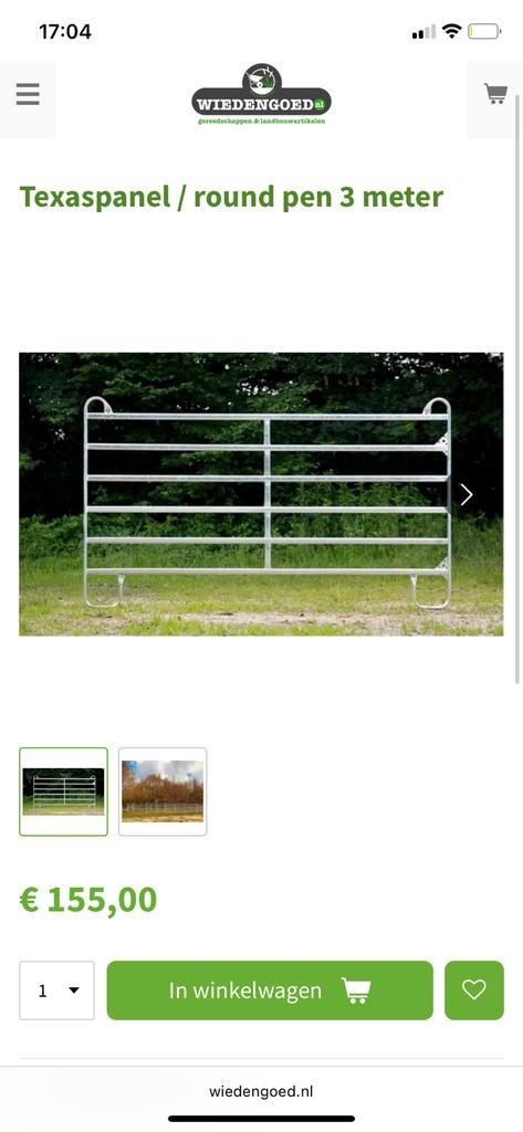 Texas panel 3 mtr round pen longeercirker, Dieren en Toebehoren