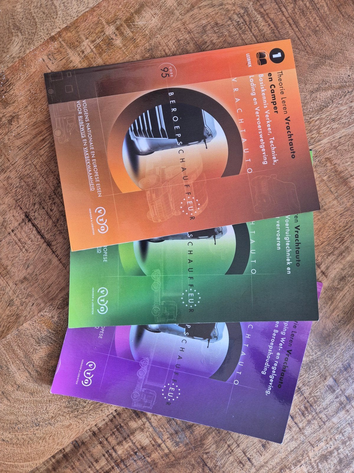 TK: Theorieboeken vrachtwagen module 1 2 en 3 met code 95., Boeken, Ophalen of Verzenden, Alpha, Zo goed als nieuw, VTO Vervoer & Logistiek
