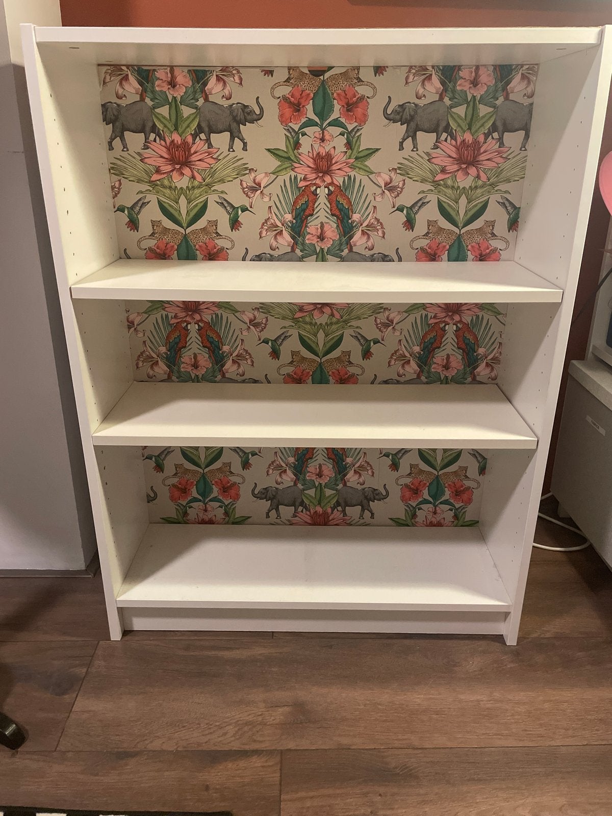 Billy boekenkast met uniek behang - IKEA hack, Ophalen, Met plank(en), Gebruikt, 100 tot 150 cm