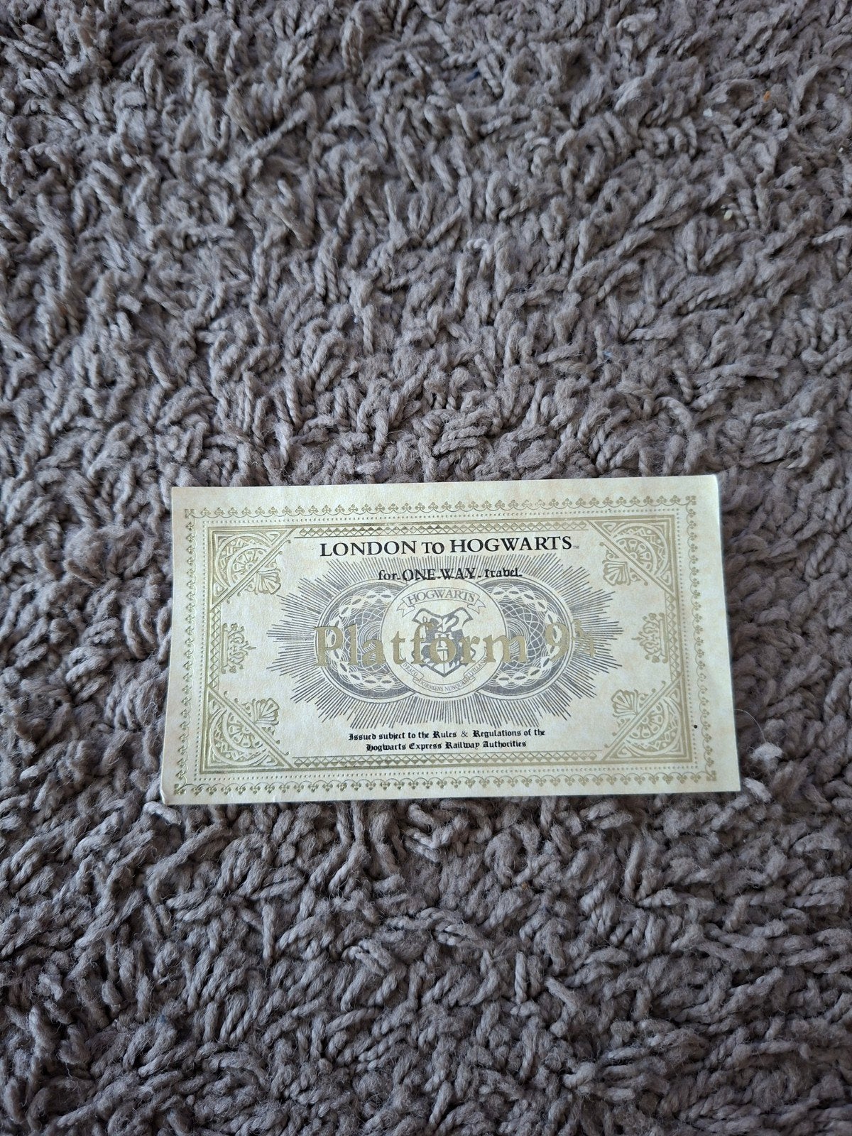 Harry potter brief LONDON To HOGWARTS, Ophalen of Verzenden