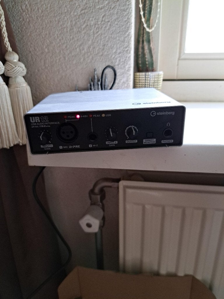 Steinberg UR12 USB Audio Interface, Ophalen of Verzenden, Zo goed als nieuw, Minder dan 5 kanalen, Microfooningang
