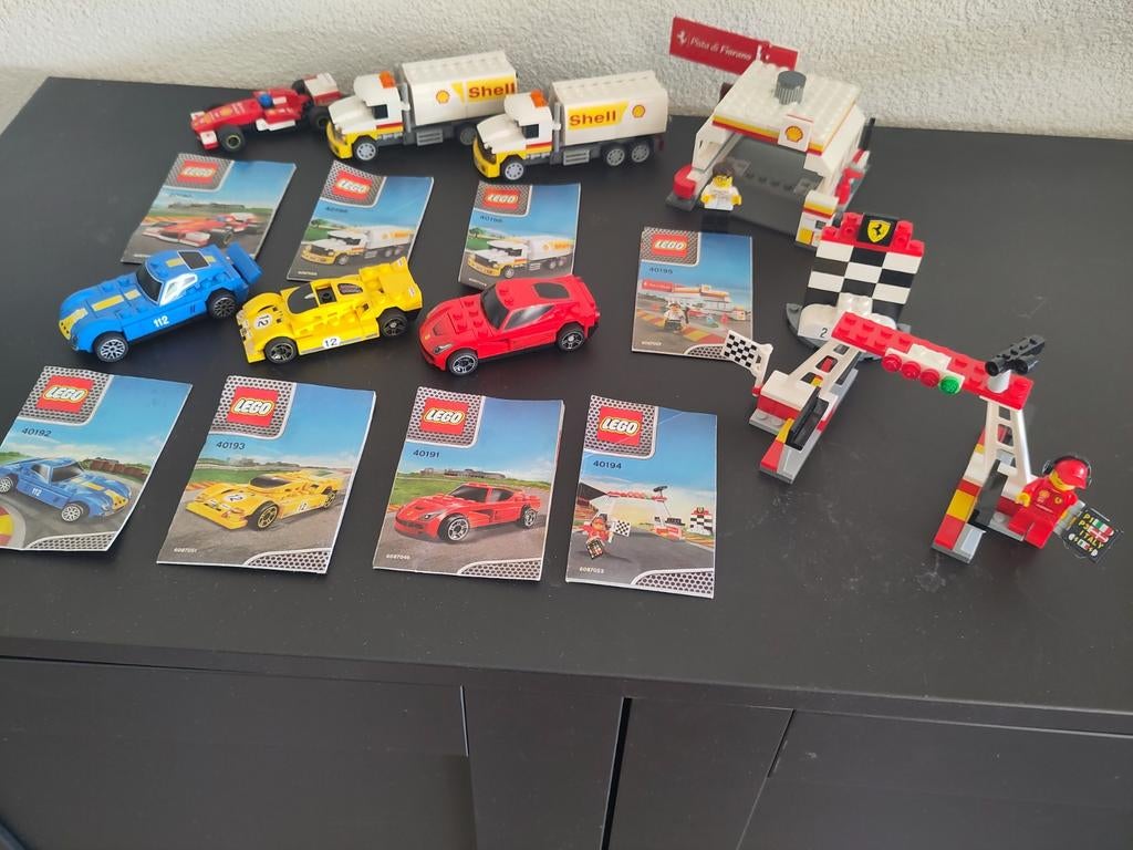 Lego Shell V-Power Ferrari Collectie met 6 sets, Overige thema's, Lego, Compleet, Ophalen of Verzenden