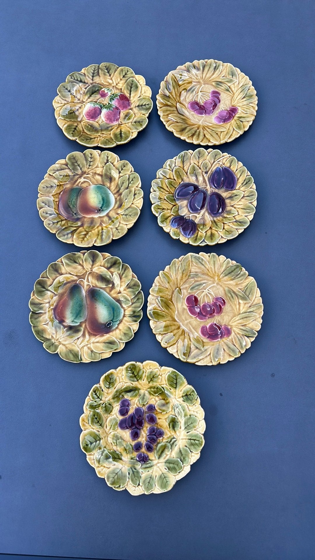 Set van 7 Sarrequemines borden - 19 cm., Ophalen