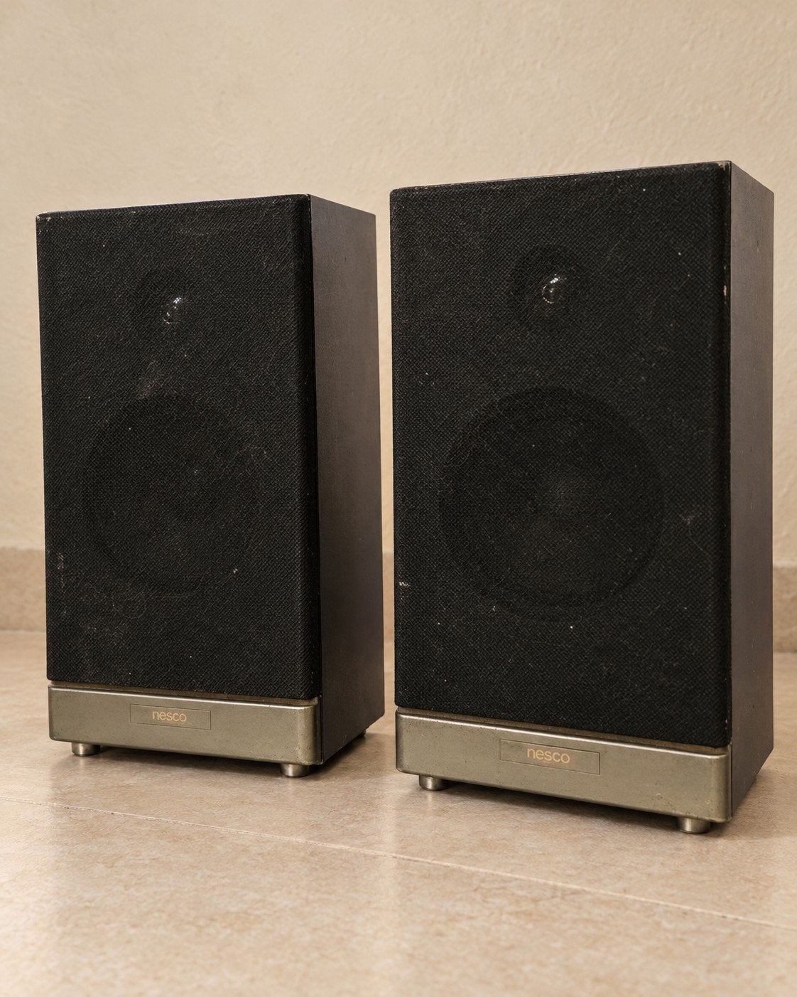 Nesco luidsprekers - set van 2 - vintage, Audio, Tv en Foto, Overige merken, Stereo speakers, Gebruikt, Ophalen of Verzenden