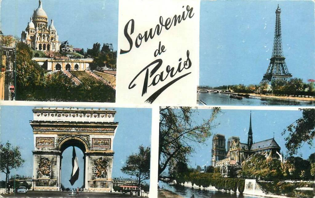 381-371-007 Souvenir de Paris, Verzenden, Voor 1920, Frankrijk