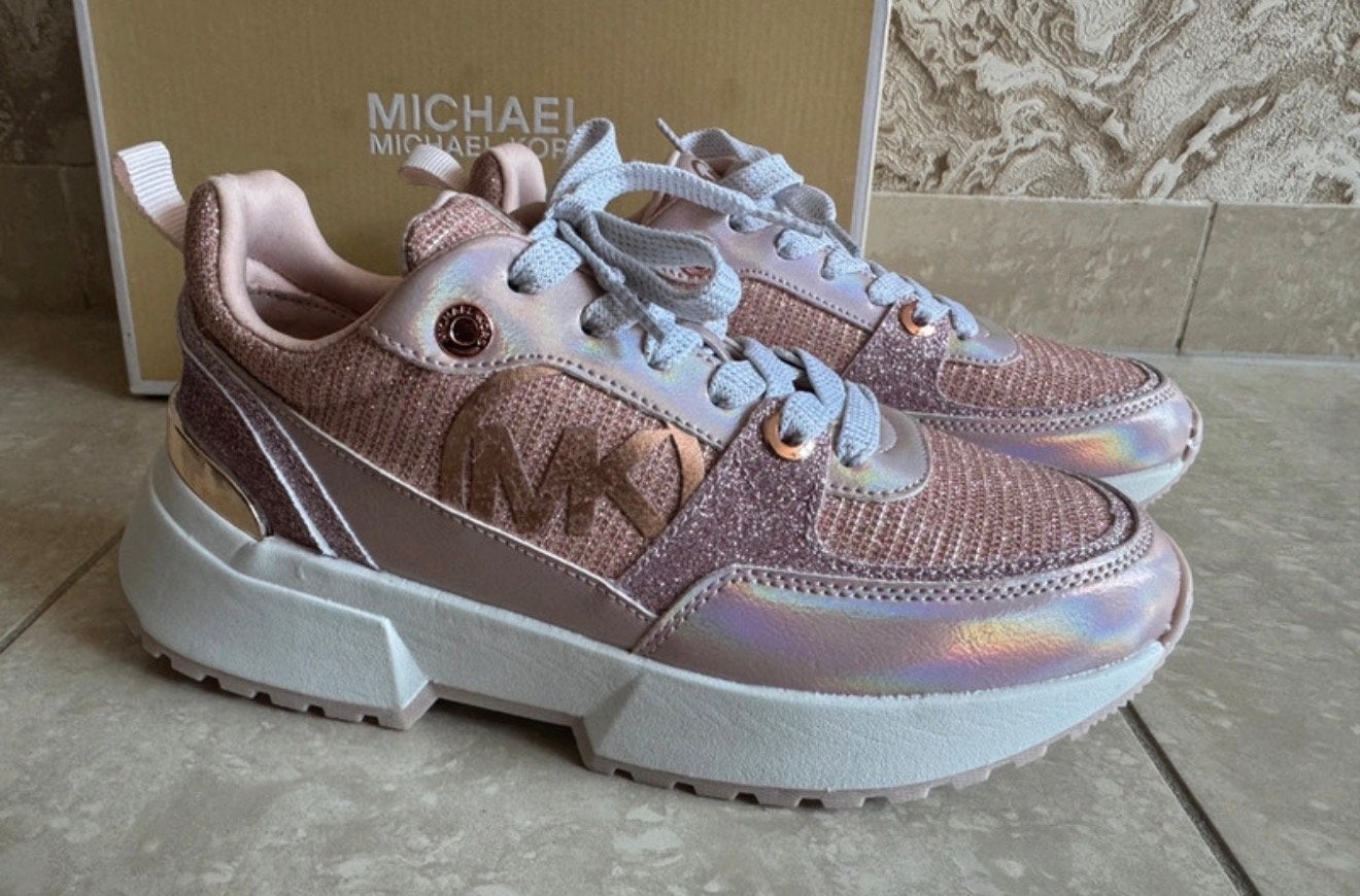Michael Kors Cosmo Sport Sneakers - Roze Glitter - Maat 36, Kleding | Dames, Ophalen of Verzenden, Nieuw, Roze, Sneakers of Gympen
