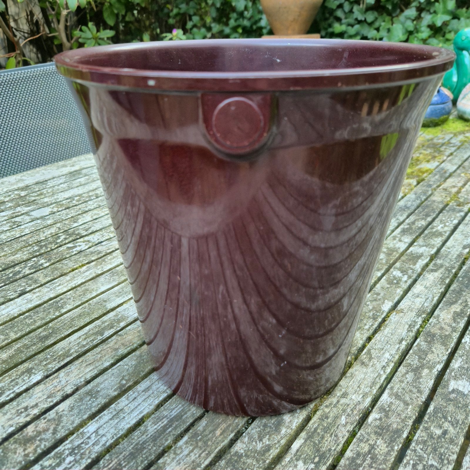 vintage bakeliet prullenbakje, Ophalen, Rond, Kunststof
