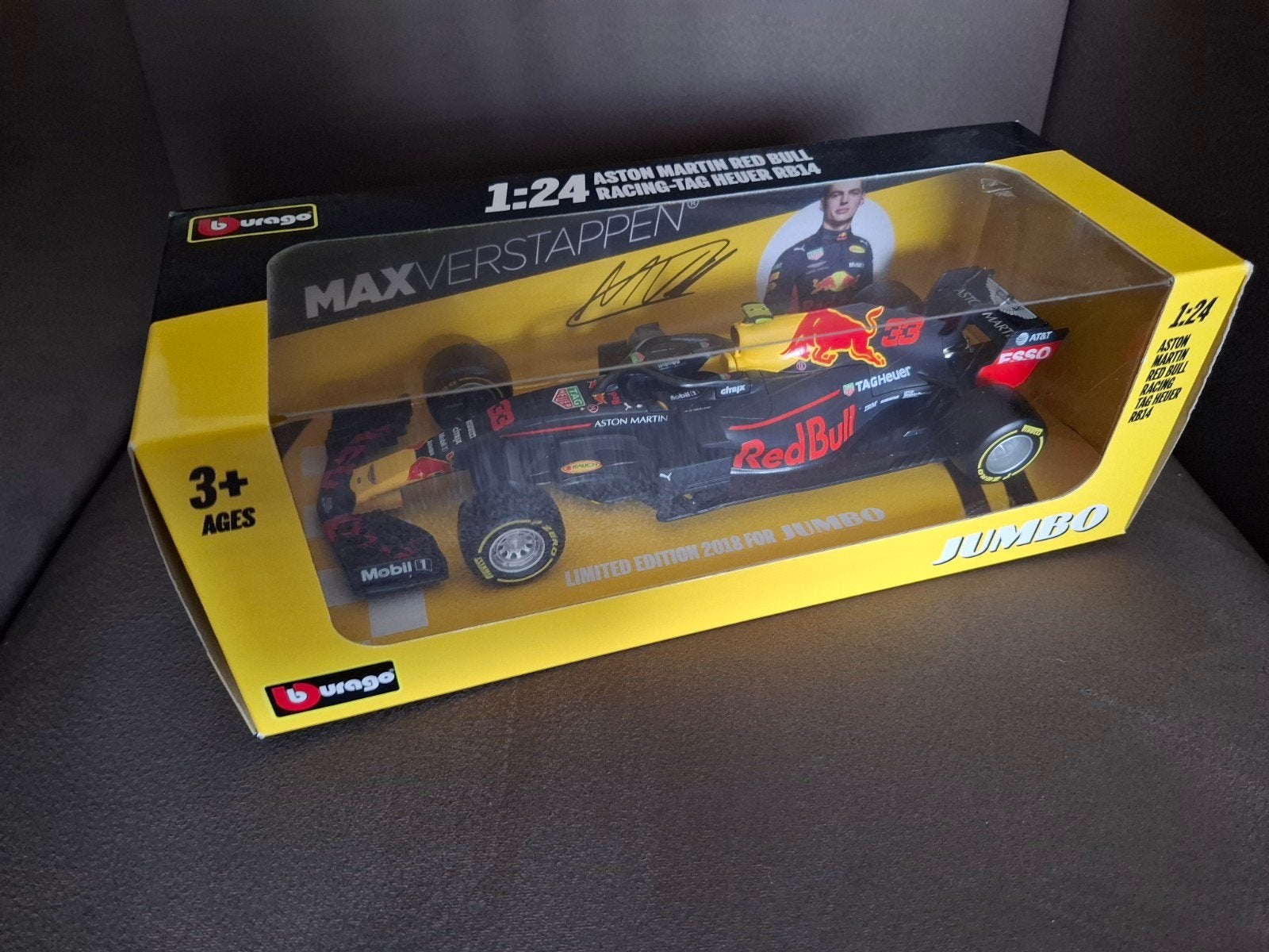 3x Burago Formule 1 model raceauto's Max Verschappen, Ophalen, Nieuw, Auto, Bburago