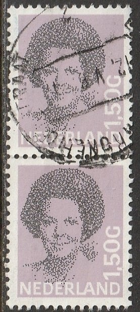 Nederland 1981 1244 Beatrix 1,50g-paar Verti, Gest, Verzenden, Na 1940, Gestempeld