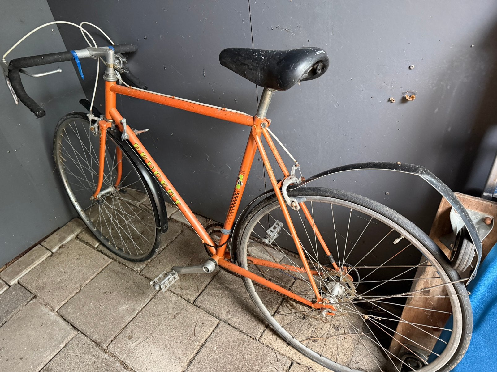 Peugeot Record du Monde racefiets – Frame maat 56 – oranje, Gebruikt, Ophalen, Overige merken, 10 tot 15 versnellingen