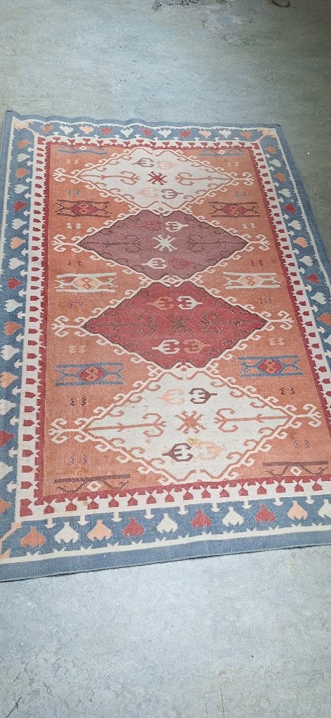 Vloerkleed 185 x 126 cm, Ophalen, Gebruikt, 100 tot 150 cm, Crème