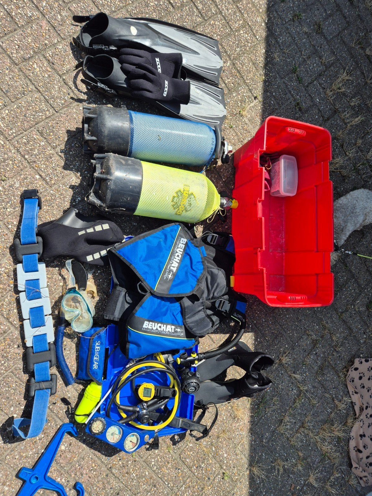 Complete duikset te koop wegens beëindiging hobby, Ophalen of Verzenden