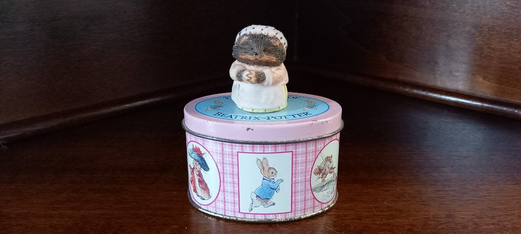 Beatrix Potter blikje met Mrs Tiggy-Winkle, Ophalen of Verzenden, Gebruikt, Overige, Overige merken