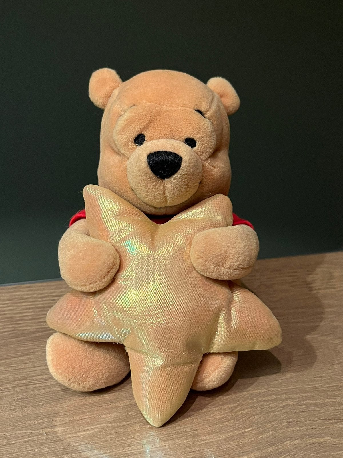 Schattige Winnie the Pooh met ster Disney, Ophalen of Verzenden, Winnie de Poeh of vrienden, Zo goed als nieuw, Knuffel