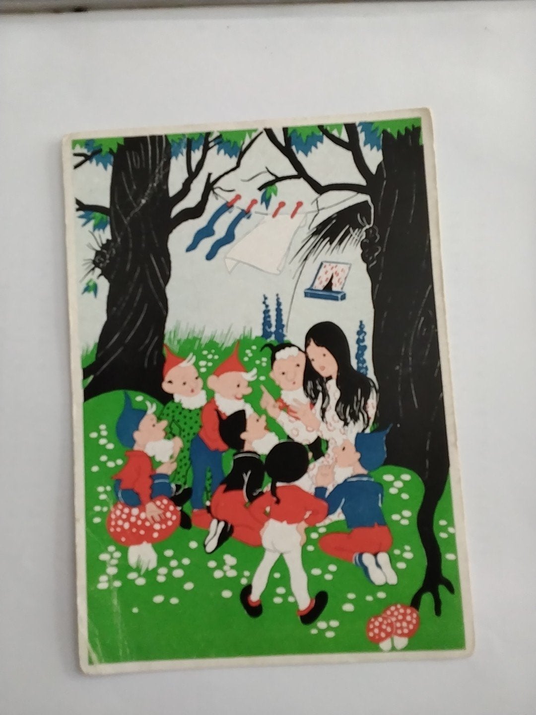 Sneeuwwitje Ansichtkaart - Sprookjesreeks (HTB), Ophalen of Verzenden, 1940 tot 1960, Ongelopen, Cultuur en Media