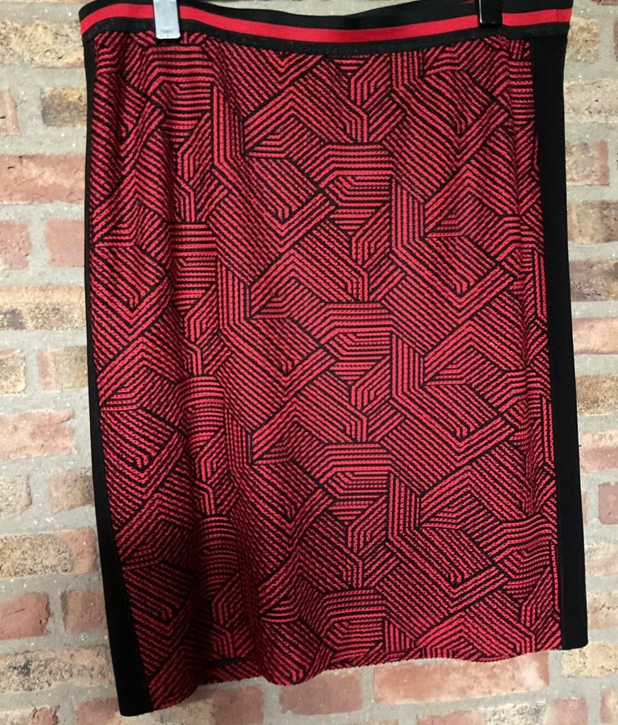 Sommermann! Prachtige aparte rok zwart rood. Als nieuw! 46, Kleding | Dames, Maat 46/48 (XL) of groter, Ophalen of Verzenden, Zo goed als nieuw