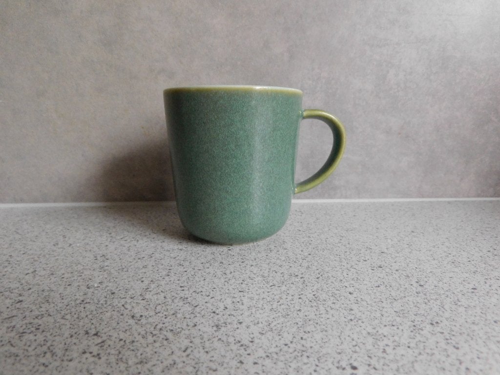 Mok Groen Reactief Glazuur NewBone China Chicago Hema 130ml., Hema, Zo goed als nieuw, Modern, Porselein