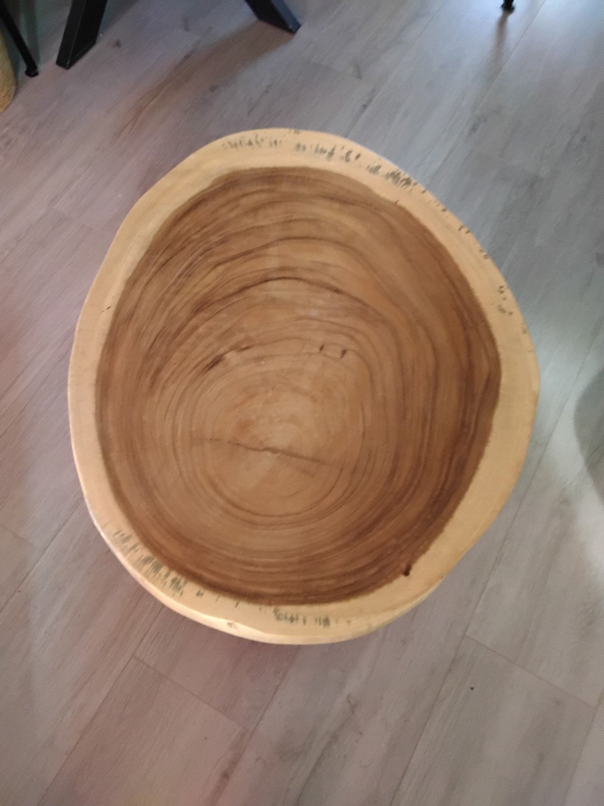 suar houten bijzettafel, Huis en Inrichting, Ophalen, Gebruikt, 75 cm of meer, Ovaal