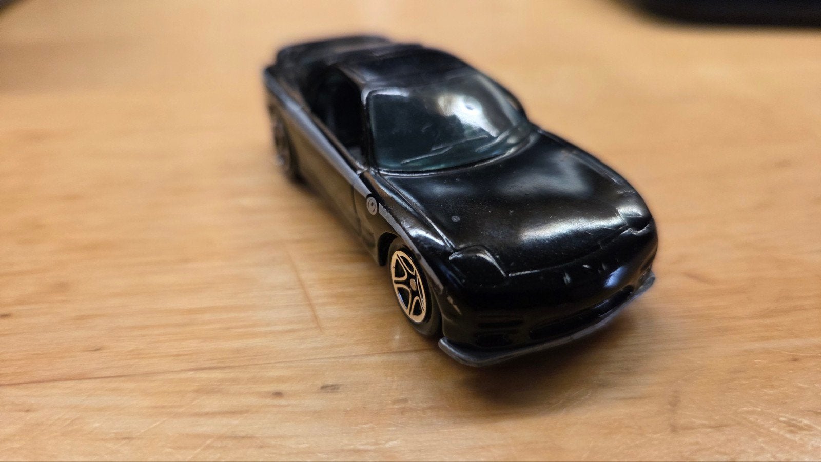 Matchbox Mazda RX-7 1999 - Zwart modelauto, Ophalen of Verzenden, Gebruikt