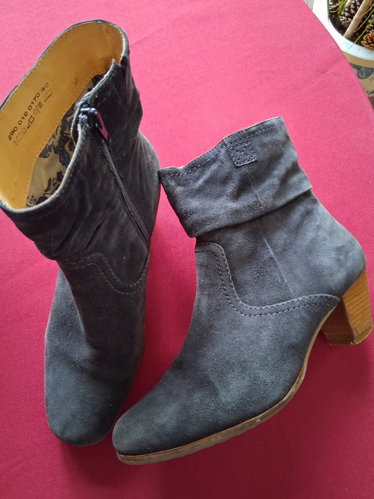 Helioform suède enkellaarzen jeansblauw, hak 5cm, Kleding | Dames, Schoenen, Blauw, Lage of Enkellaarzen, Ophalen of Verzenden