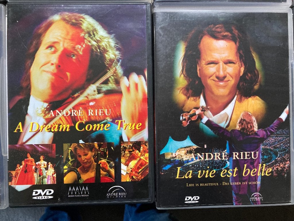 T.K. nog 12 dvd's van Andre Rieu en 21 CD' s ( DVD + CD), Alle leeftijden, Ophalen of Verzenden, Zo goed als nieuw