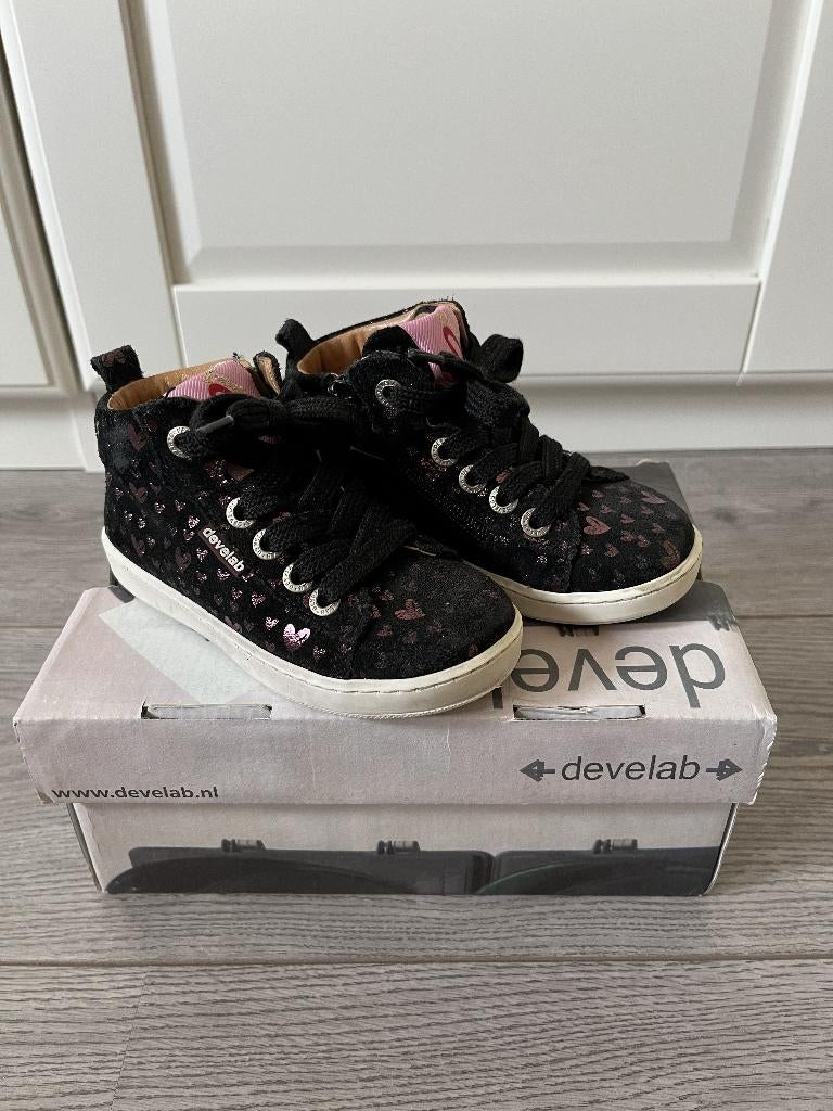 Develab schoen leder zwart maat 24, Gebruikt, Schoenen, Ophalen of Verzenden, Develab