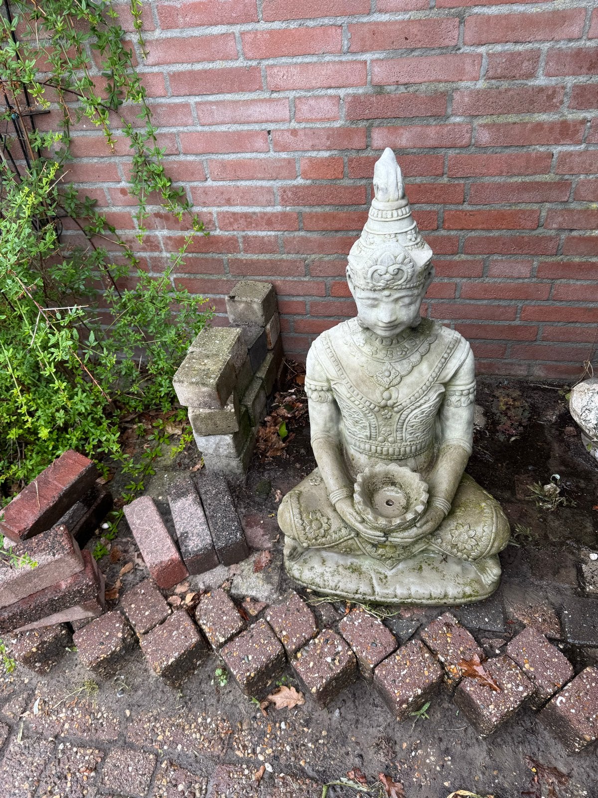 Boeddha beeld voor tuin of interieur, Ophalen, Gebruikt