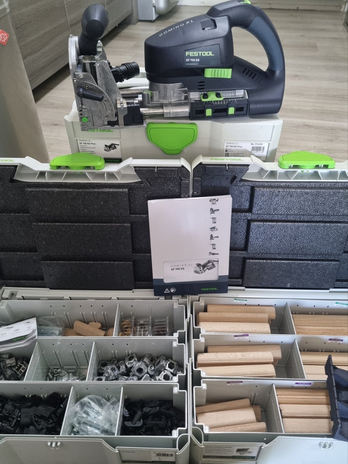 Festool domino df 700xl set, Ophalen of Verzenden, Zo goed als nieuw, Elektrisch, Festool