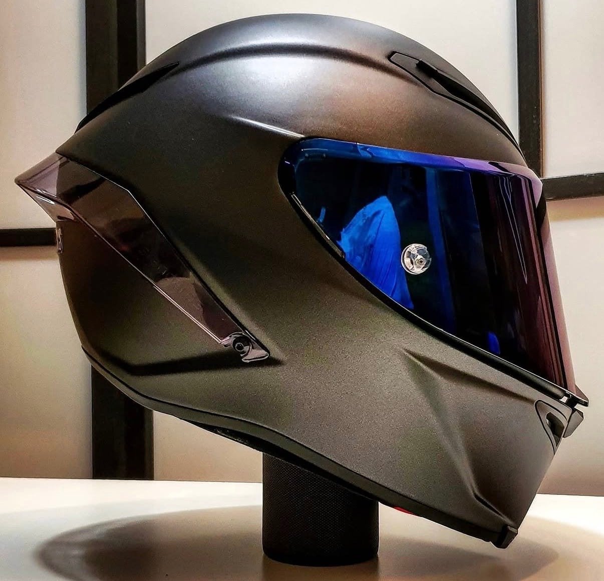 AGV Corsa R Mat Zwart Helm ZGAN, maat MS, M, Ophalen of Verzenden, Tweedehands, Integraalhelm
