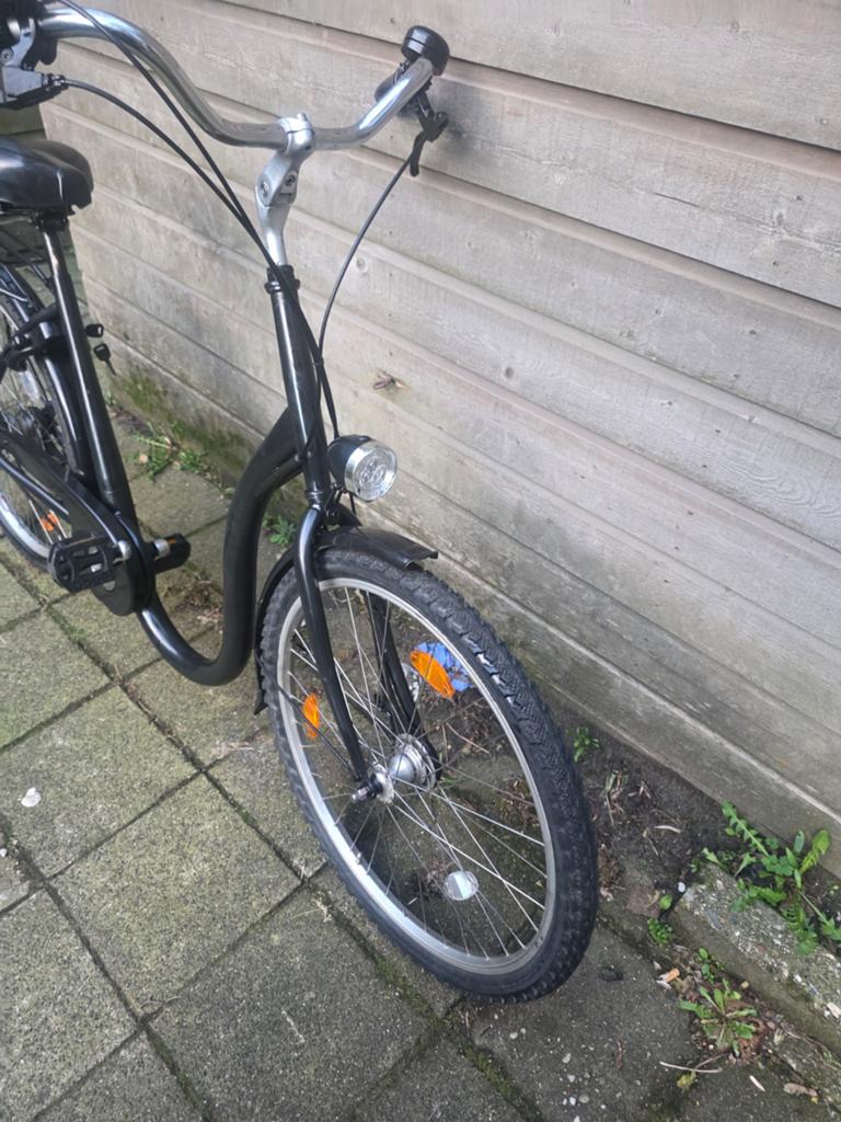 Damesfiets Omafiets 4 Versnellingen Handremmen AXA SLOT, Fietsen en Brommers, Fietsen | Dames | Omafietsen, Ophalen of Verzenden