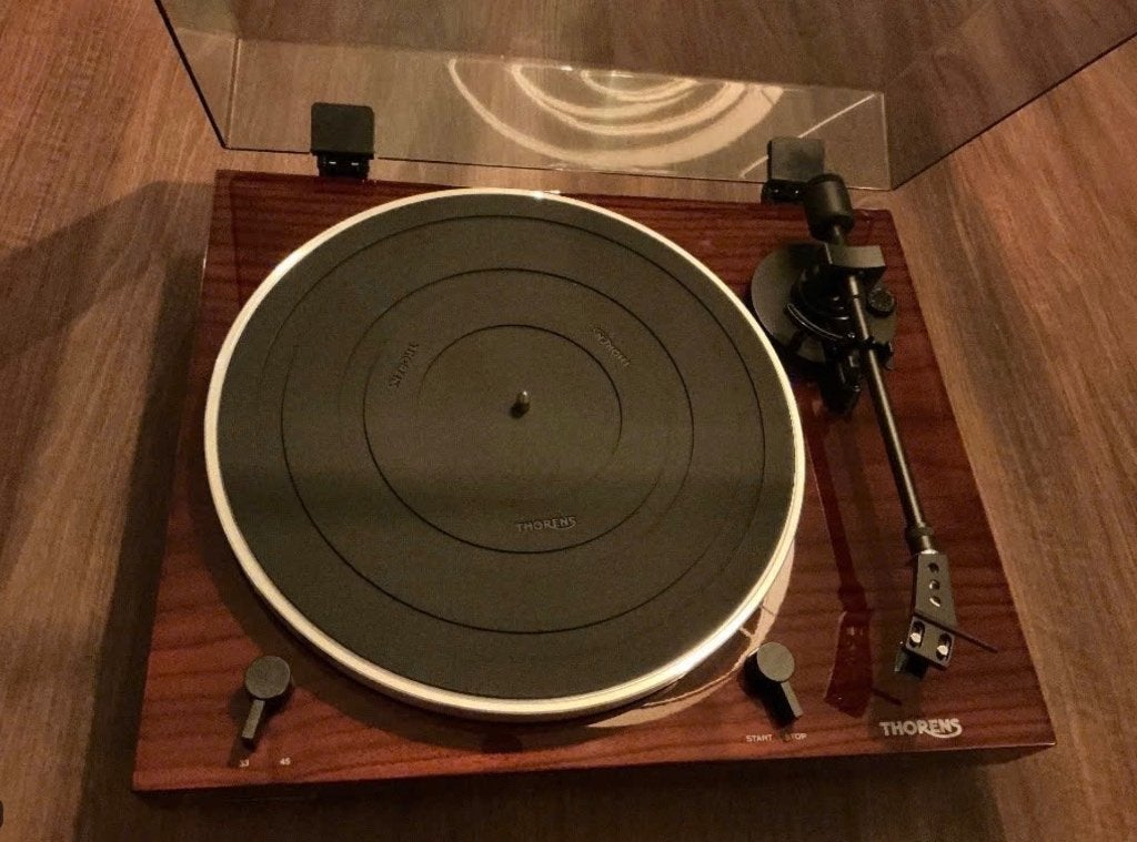 Thorens TD 202 platenspeler pick-up draaitafel, Audio, Tv en Foto, Ophalen of Verzenden, Gebruikt, Platenspeler, Thorens