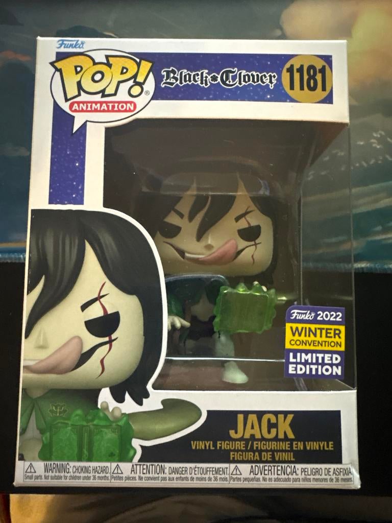 Funko Pop! Black Clover Jack 1181 Winter Convention LE, Ophalen of Verzenden, Nieuw