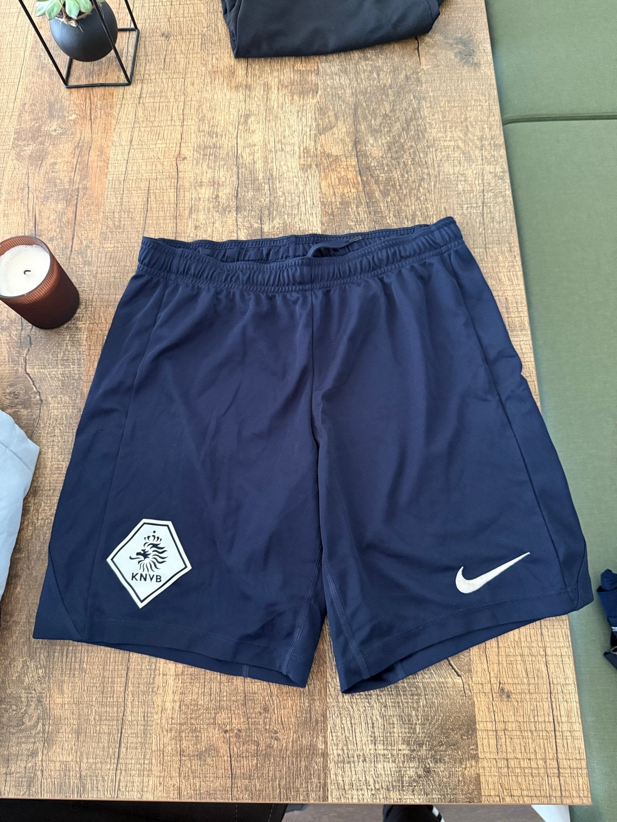 Nike KNVB Trainingsbroekje - Donkerblauw - Maat S, Blauw, Ophalen of Verzenden, Zo goed als nieuw, Voetbal