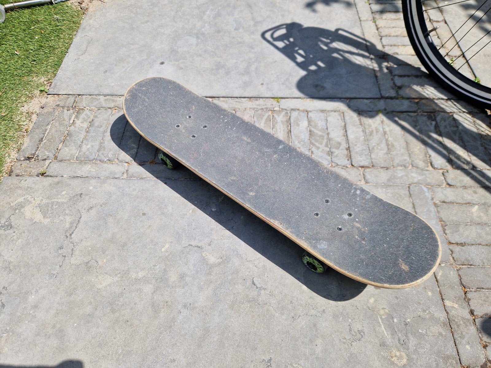 Skateboard met wolf design - Gebruikt, Ophalen, Gebruikt, Skateboard