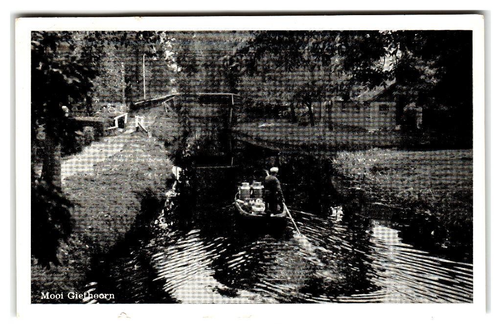 Giethoorn, Mooi Giethoorn, Verzenden, 1940 tot 1960, Gelopen, Overijssel