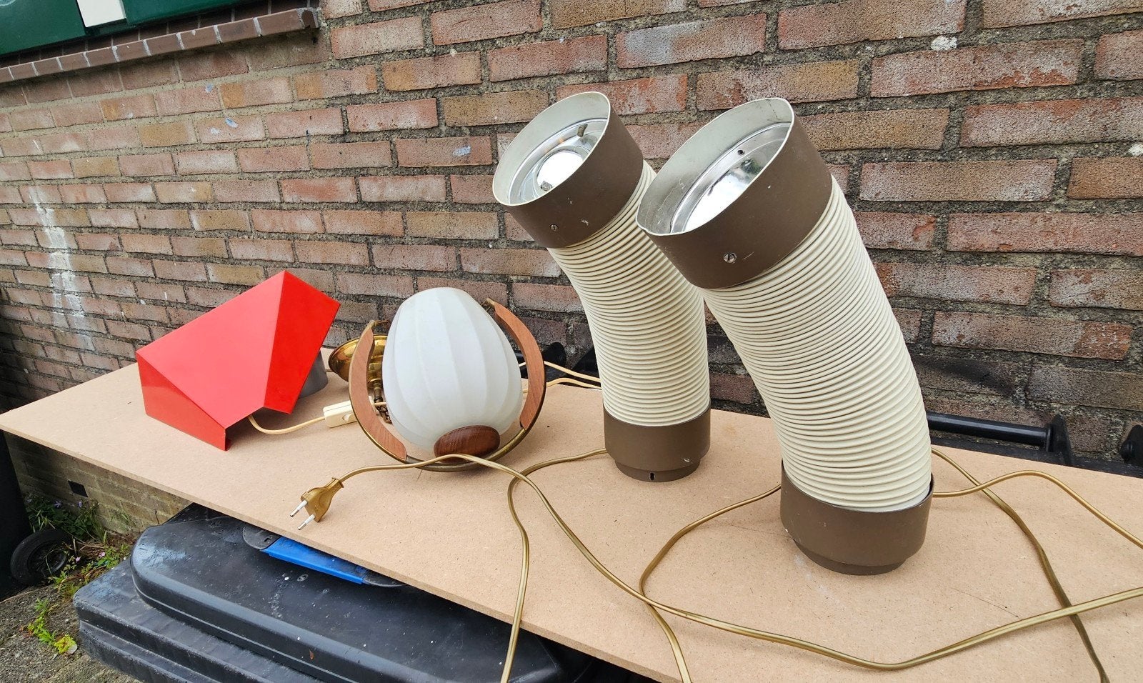 set van 4 vintage lampen 1 Koop, Ophalen