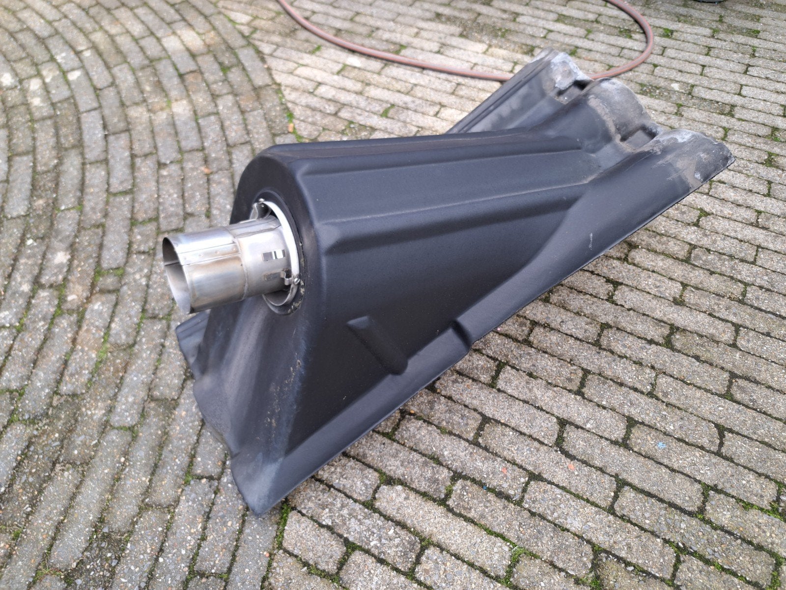 Dakdoorvoer, Ophalen, Kunststof, Gebruikt, Zwart
