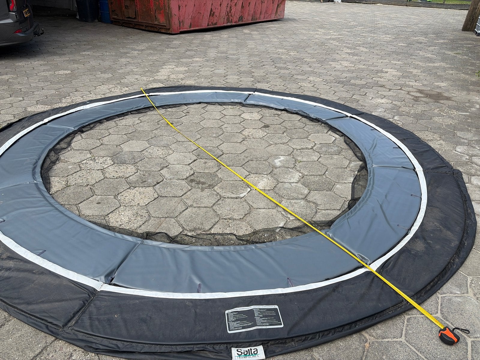 Salta Trampoline Rand 366 grijs en 430 zwart, Ophalen of Verzenden, Gebruikt