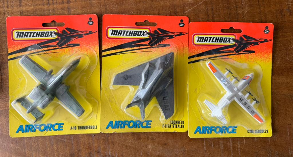 Matchbox  modelvliegtuig in de originele verpakking 3 stuks, Ophalen of Verzenden, Zo goed als nieuw, 1:72 tot 1:144, Overige merken