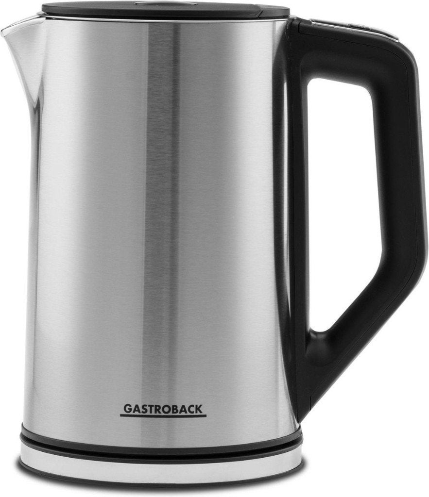 Gastroback 42436 Design Waterkoker Cool Touch – 1,5L –Nieuw!, 1 tot 2 liter, Ophalen of Verzenden, Nieuw, Rvs