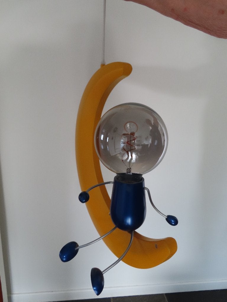 Lamp, Huis en Inrichting, Lampen | Hanglampen, Ophalen of Verzenden, Gebruikt, Hout, E27 (groot)