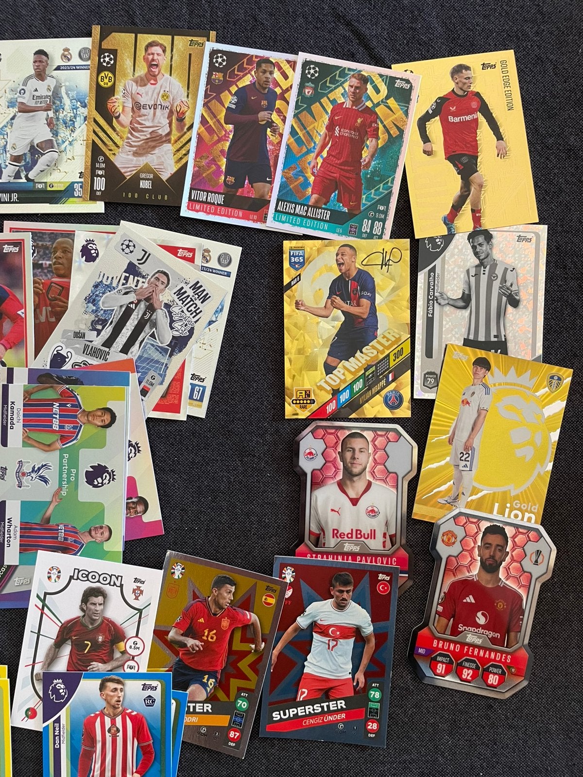 Topps voetbal plaatjes, Ophalen of Verzenden, Zo goed als nieuw, Meerdere plaatjes