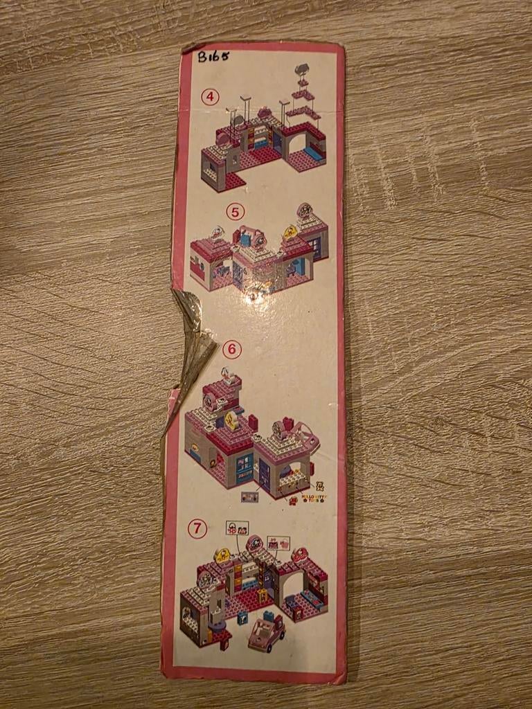 Hello Kitty Bouwblokken Set - Grote Doos, Kinderen en Baby's, Speelgoed | Bouwstenen, Ophalen, Gebruikt, Overige merken
