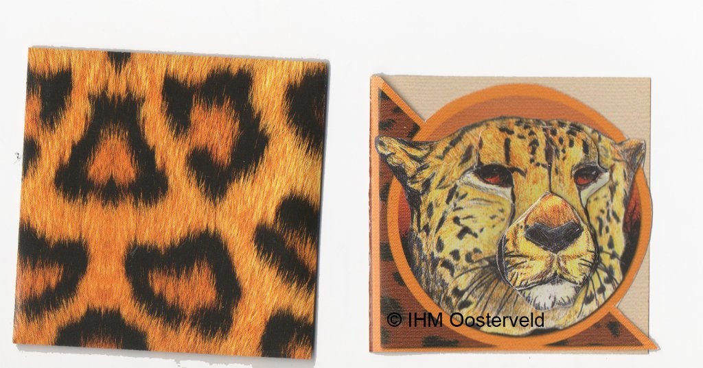 3D Label 2 Panter met bijpassend envelopje, Ophalen of Verzenden, Nieuw, Kerst