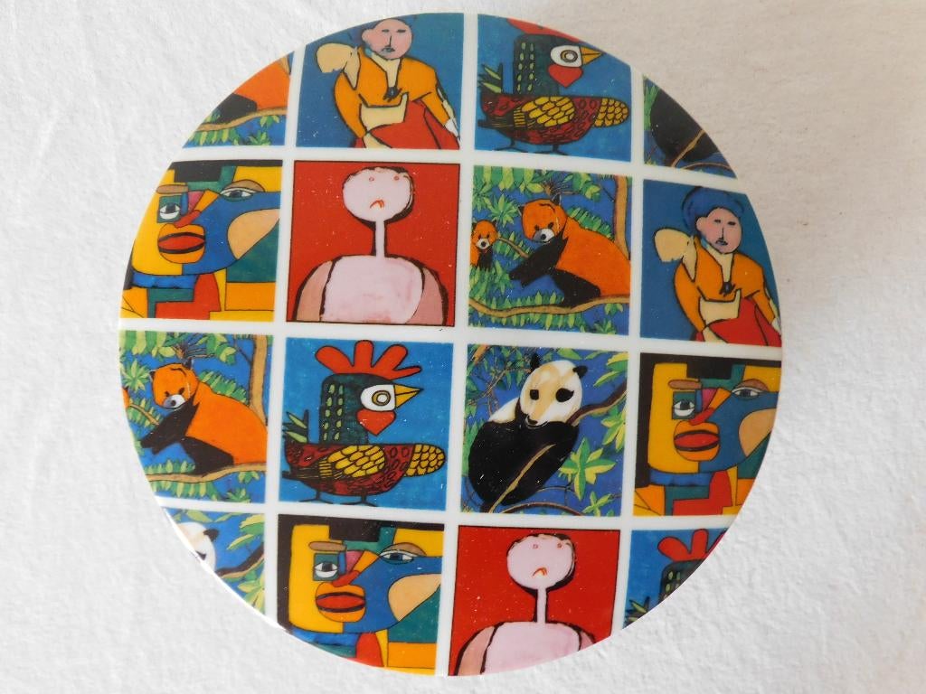 Kunstwerken Ateliers Reinaerde koektrommel / dekseldoos van, Overige typen, Ophalen of Verzenden, Zo goed als nieuw, Overige stijlen