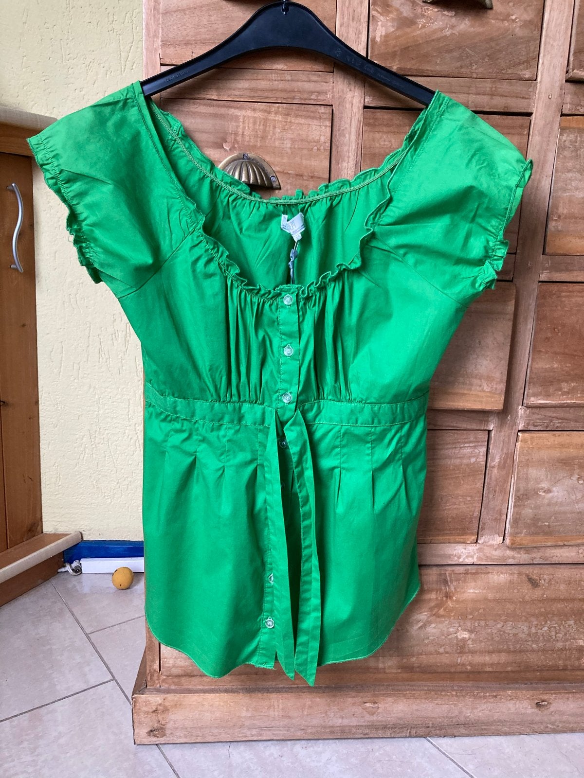Groene Dept. bloes - Maat XS - Nieuwstaat, Ophalen of Verzenden, Nieuw, Maat 34 (XS) of kleiner, Groen