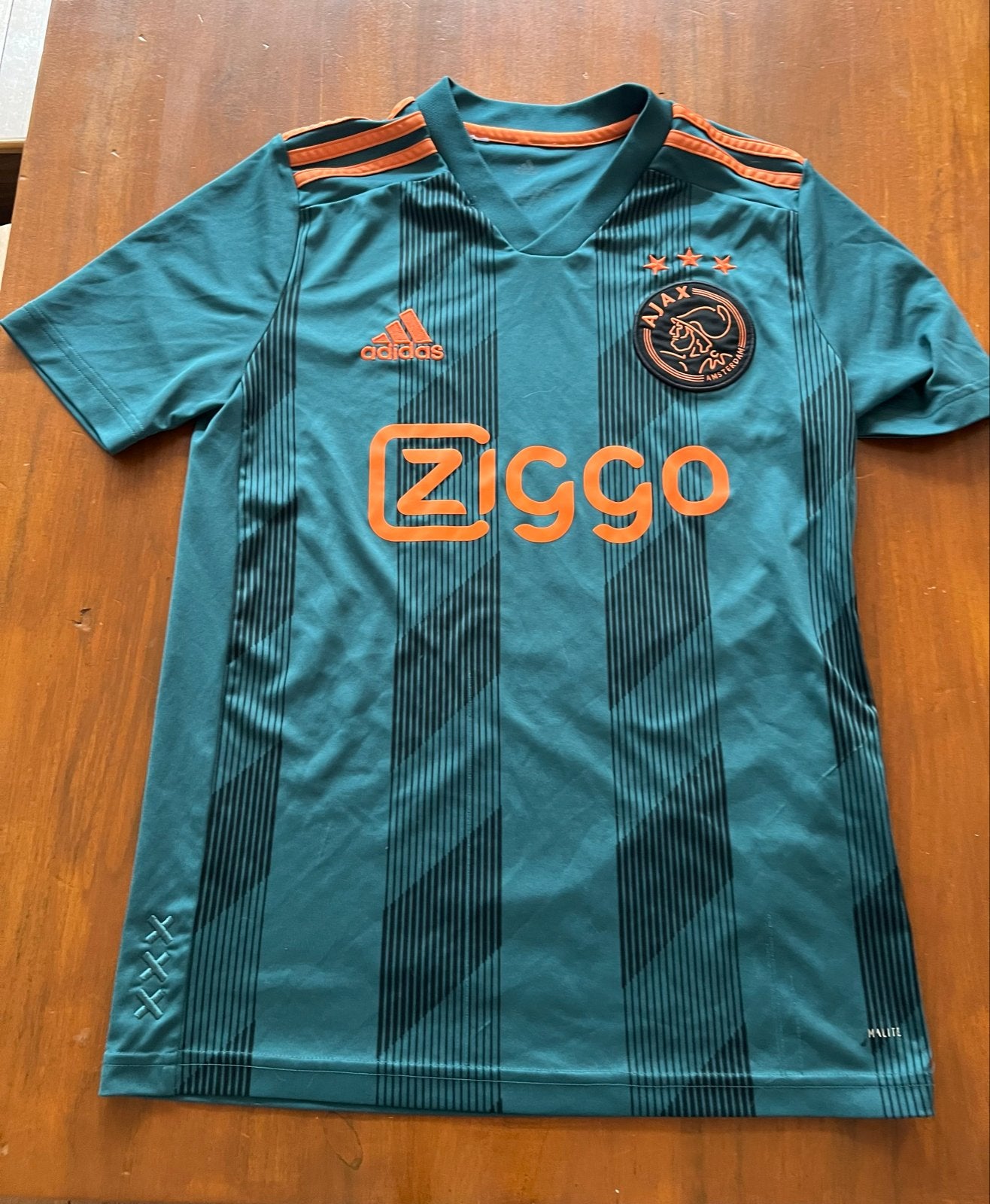 Ajax uitshirt 2019-2020 maat L kinderen 164, Maat 52/54 (L), Ophalen of Verzenden, Voetbal, Gedragen